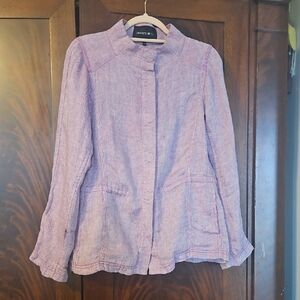 Lafayette 148 New York Pink Textured Jacket